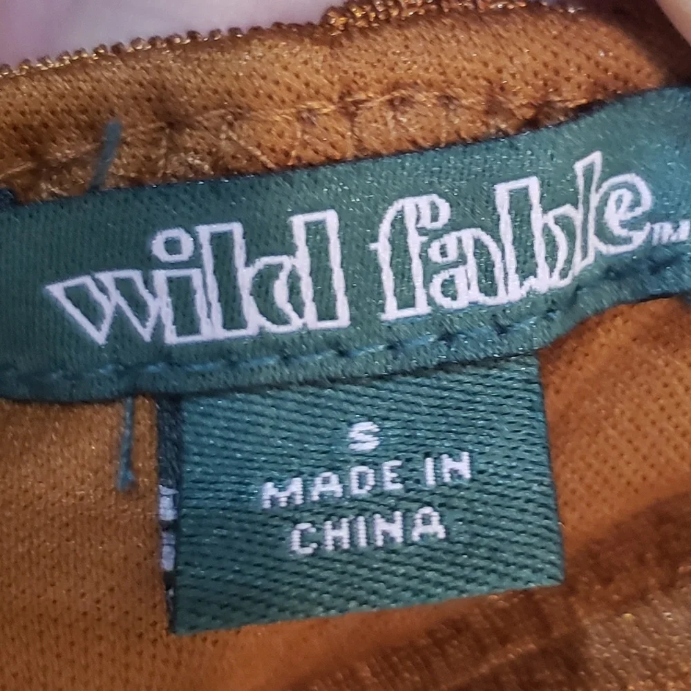 Wild Fable Copper Mini Dress Lined Stretchy Size Small Brand New W/Tags - Picture 5 of 10